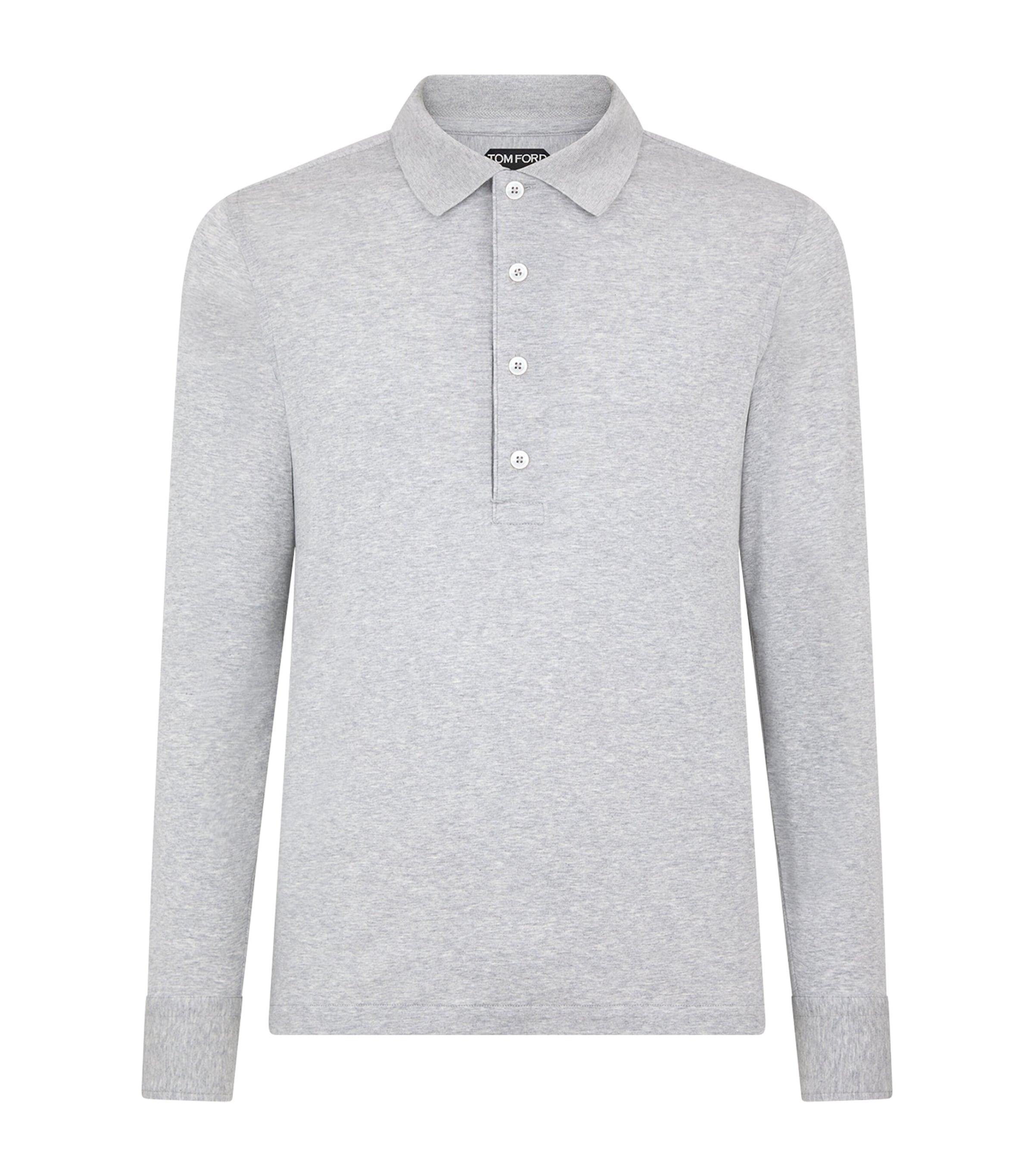 Cotton-Cashmere-Silk Polo Shirt by TOM FORD