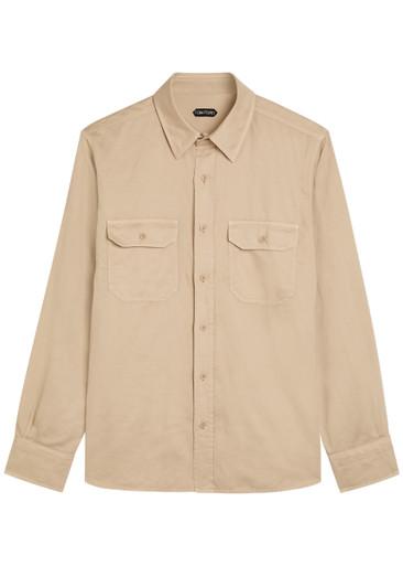 Cotton and linen-blend shirt by TOM FORD