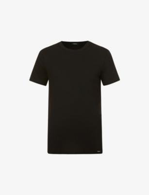 Crewneck regular-fit stretch-cotton T-shirt by TOM FORD