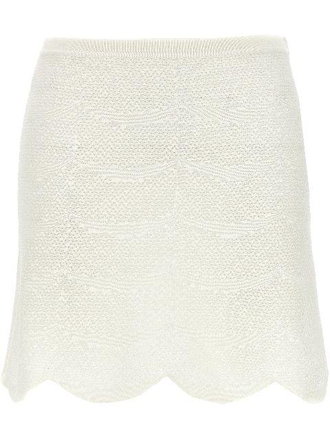 Crochet mini skirt by TOM FORD