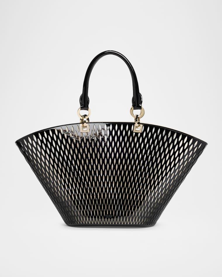 Cut Out Patent Leather Medium Tote Bag by TOM FORD