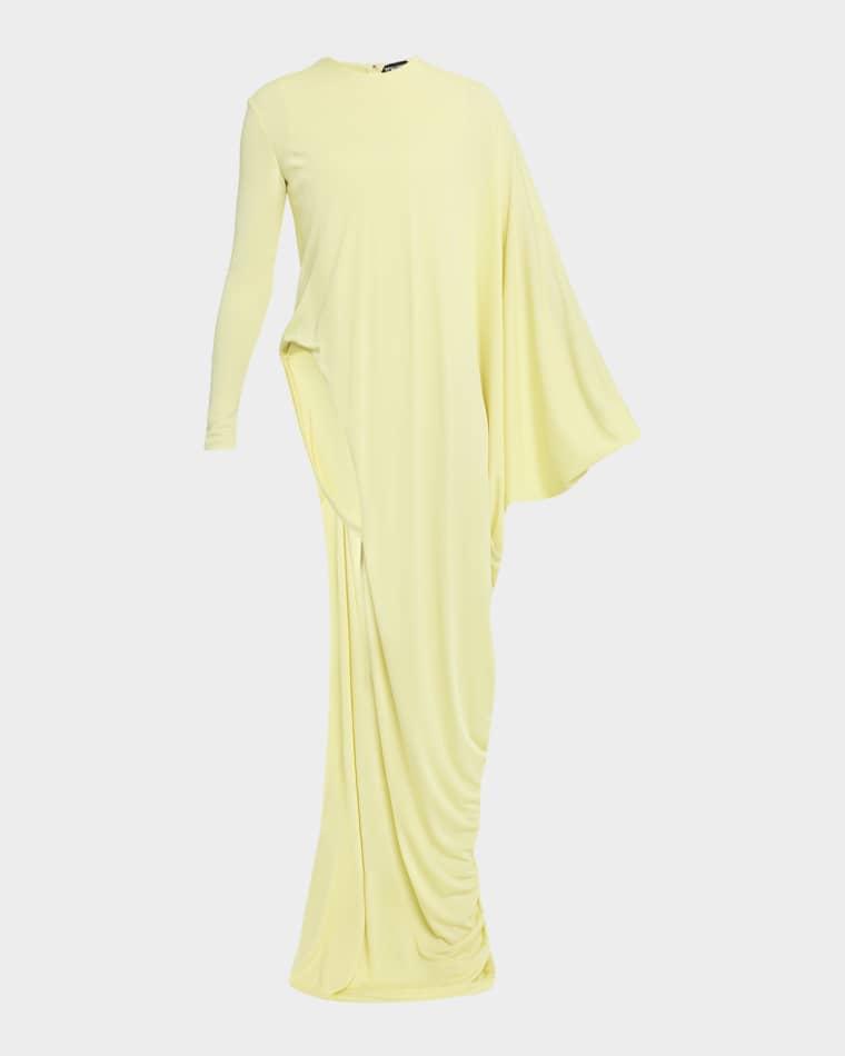 Draped Cutout Long-Sleeve Gown by TOM FORD