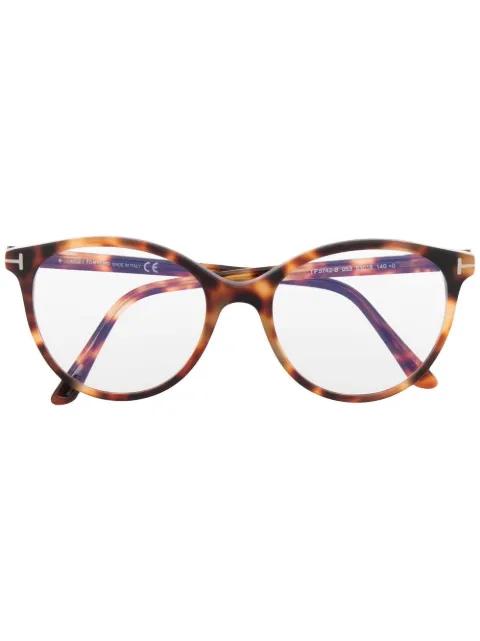 FT5742B round-frame glasses by TOM FORD