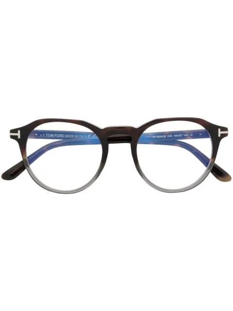 FT5833B round-frame glasses by TOM FORD