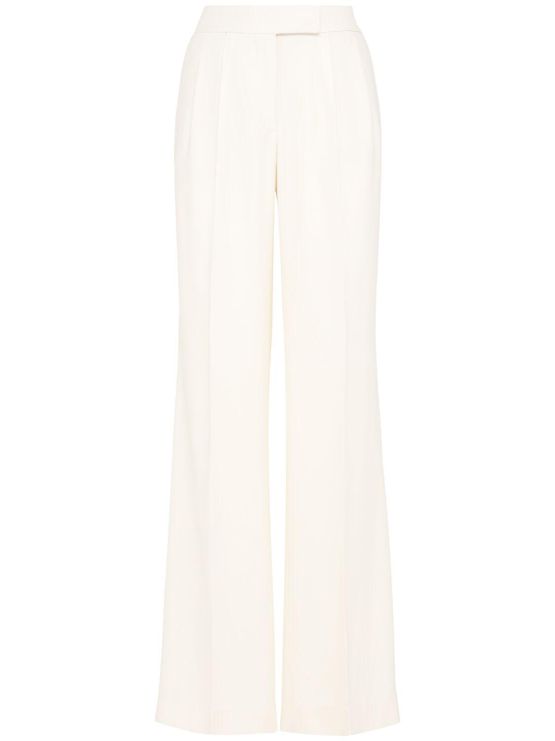 Fluid Viscose & Silk Twill Flared Pants by TOM FORD Fluid Viscose & Silk Twill Flared Pants by TOM FORD
