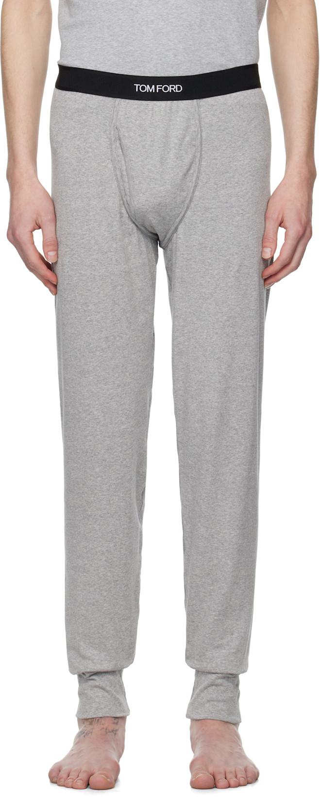 Gray Cotton Long Underwear by TOM FORD
