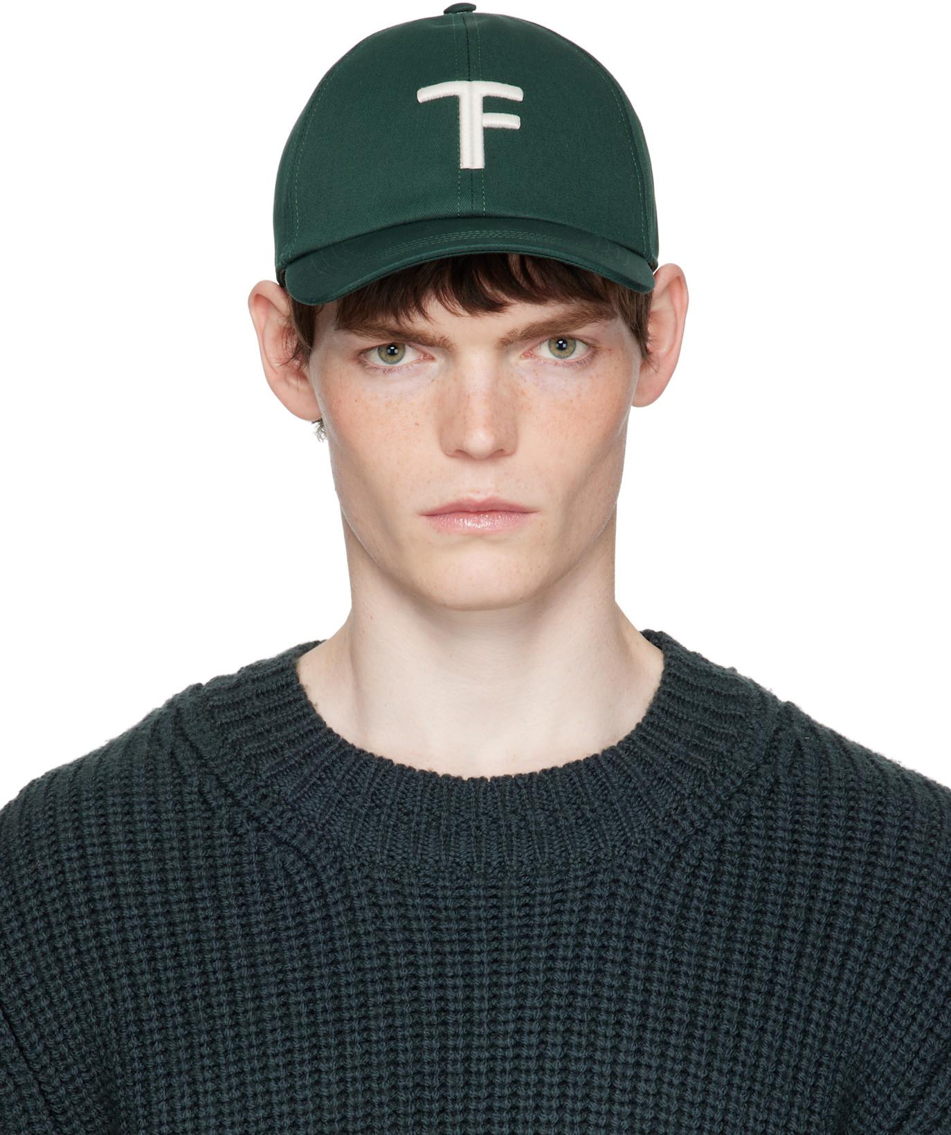 Green Brushed Cotton Cap by TOM FORD