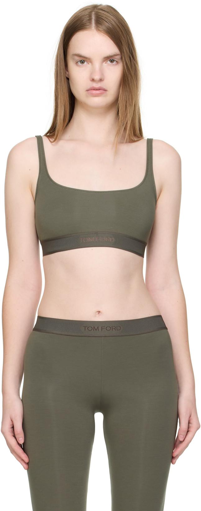 Green Signature Bralette by TOM FORD