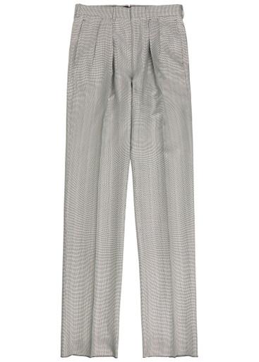 Herringbone tapered-leg silk trousers by TOM FORD