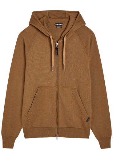 Hooded cashmere and wool-blend jumper by TOM FORD
