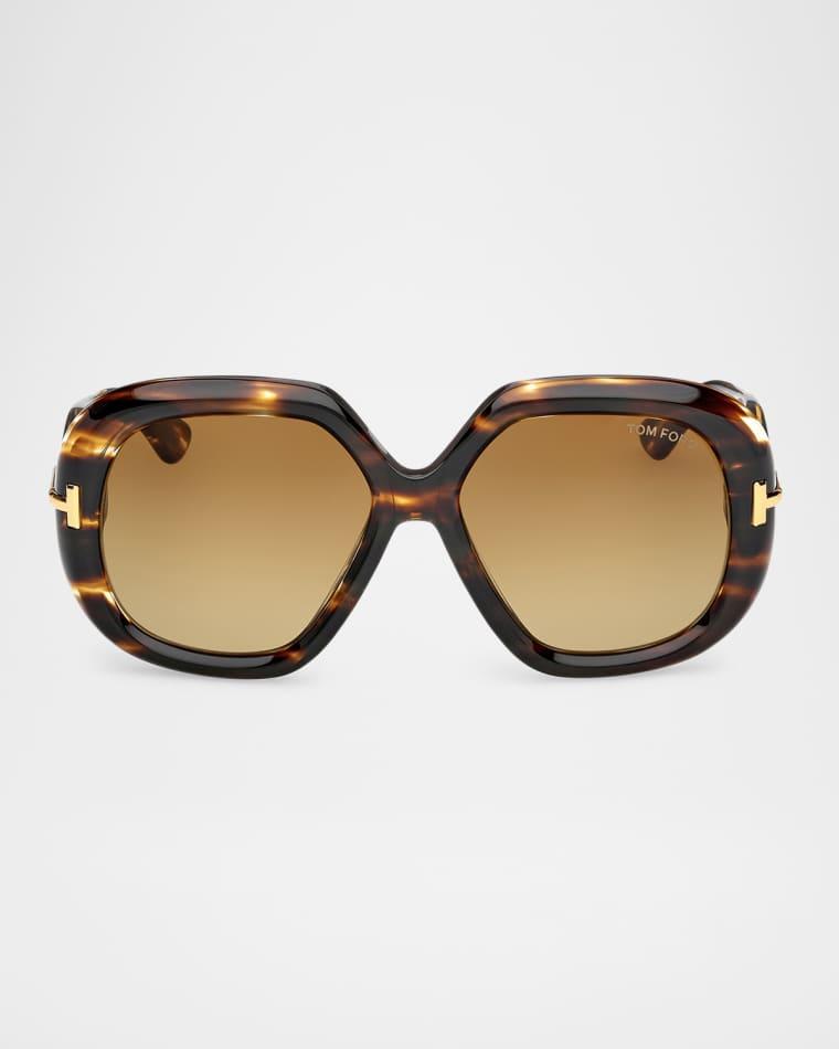 Icon Acetate Geometric Sunglasses by TOM FORD