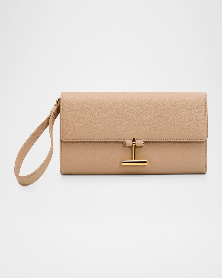 Leather T Bar Wristlet Clutch Bag by TOM FORD