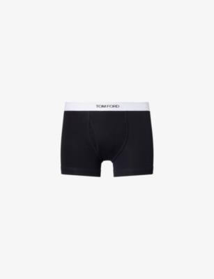 Logo-Waistband Cotton-Jersey Boxer Briefs by TOM FORD