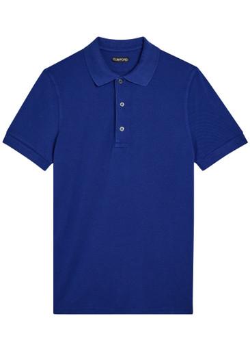 Logo-embroidered piqué polo shirt by TOM FORD