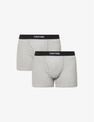 Logo-waistband stretch-cotton boxers pack of two by TOM FORD