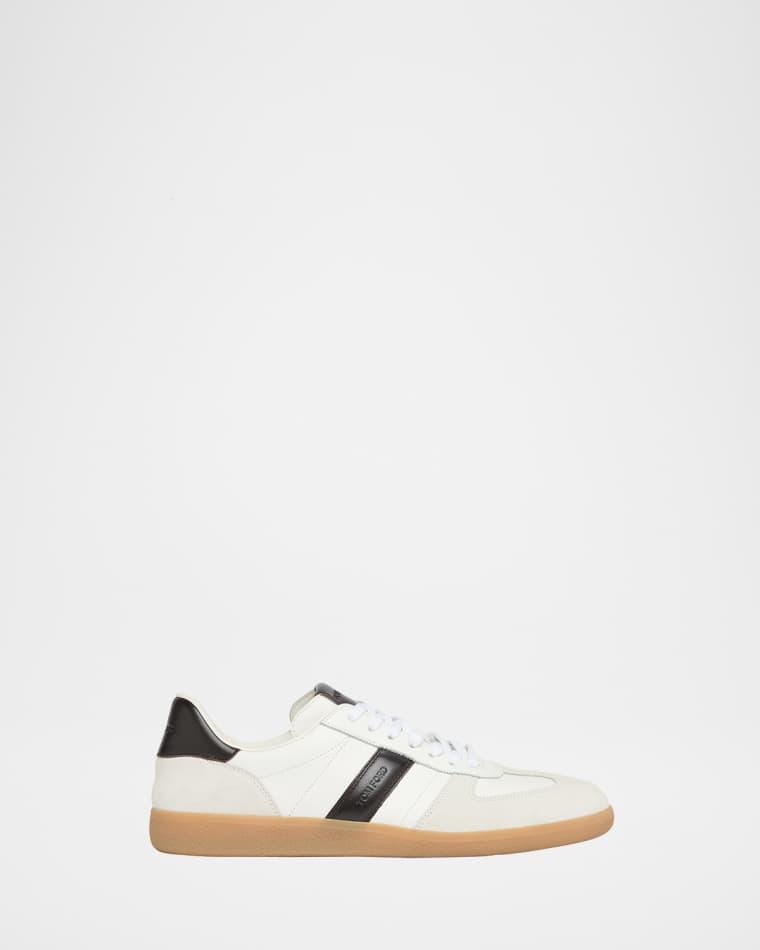 Men's Archer Suede and Leather Low-Top Sneakers by TOM FORD