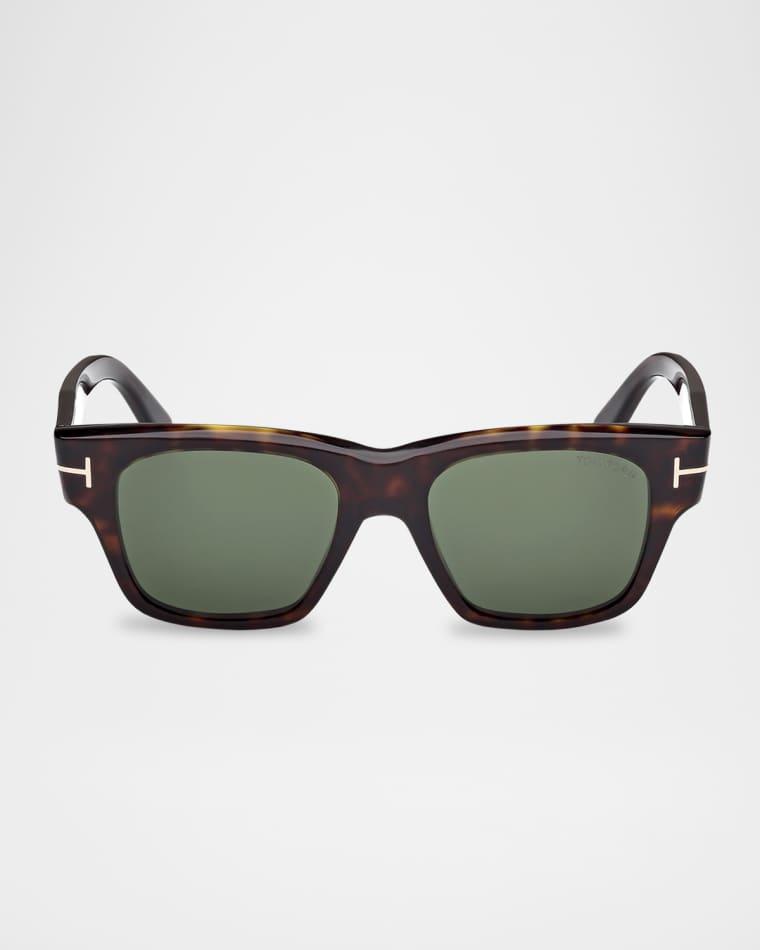 Men's Caine-02 Acetate Square Sunglasses by TOM FORD