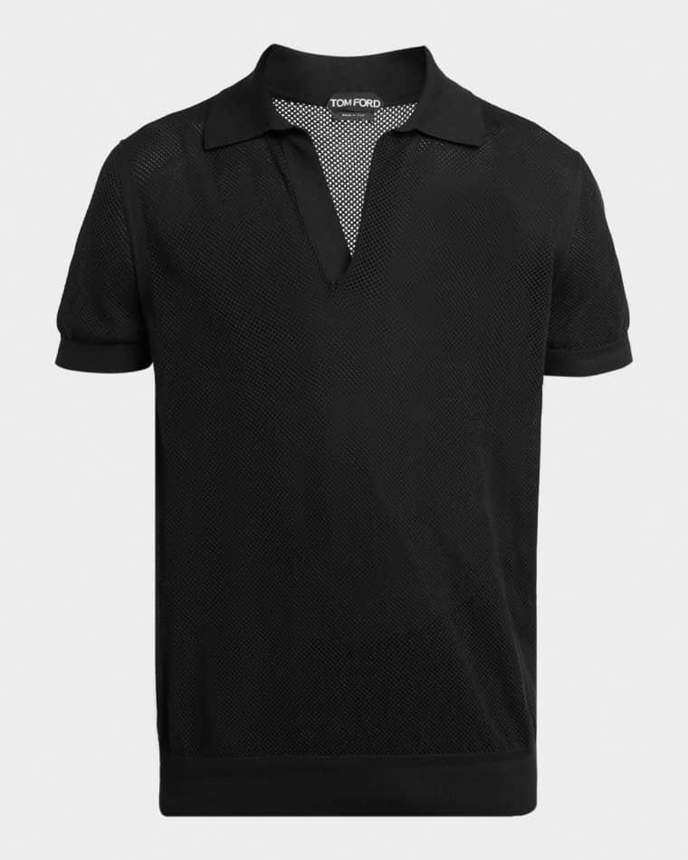 Men's Cotton Silk Mesh Polo by TOM FORD