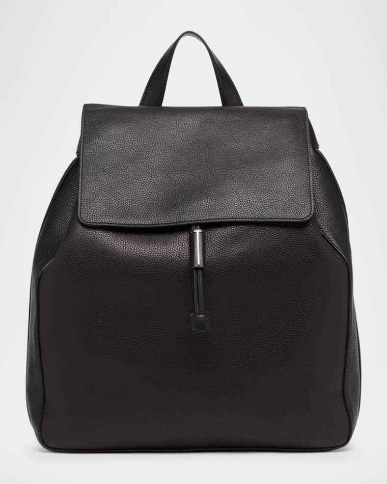 Men's Grained Leather T-Line Flap Backpack by TOM FORD