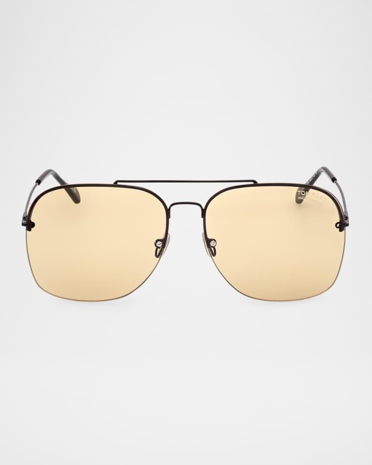 Men's Mackenzie-02 Metal Photochromic Aviator Sunglasses by TOM FORD