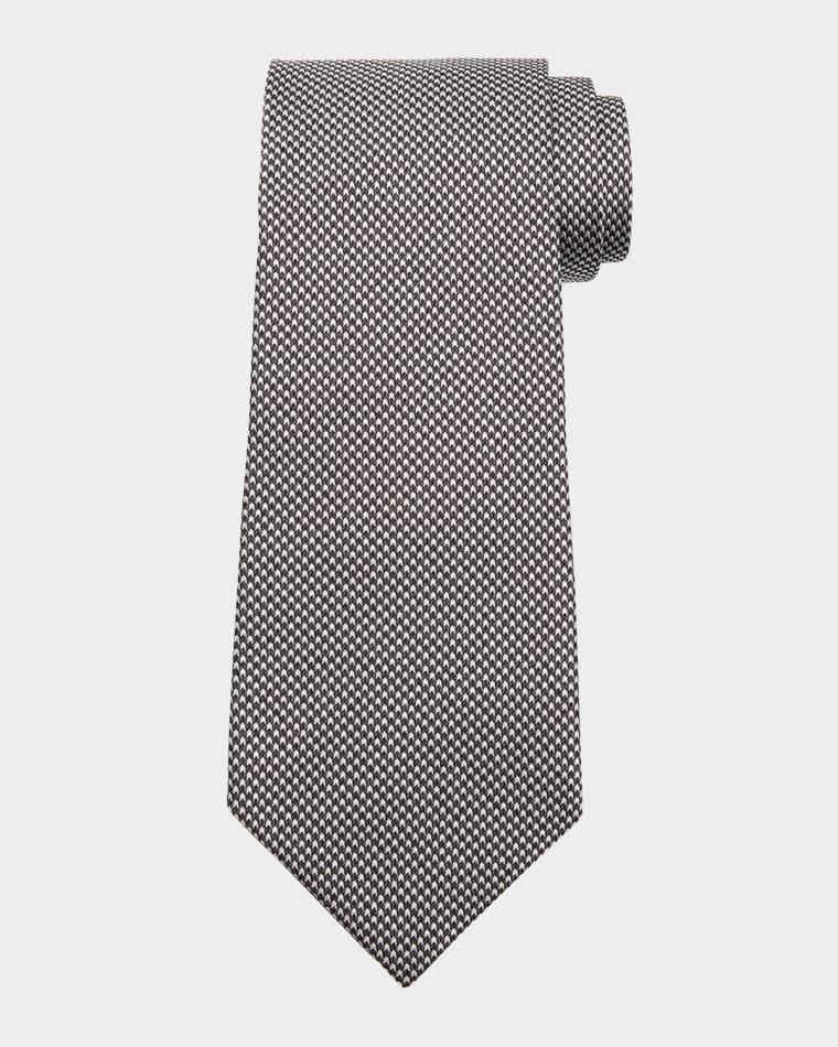 Men's Micro-Houndstooth Silk Tie by TOM FORD