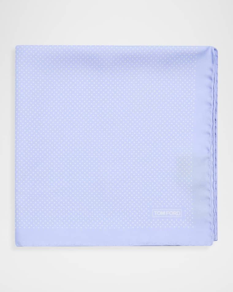 Men's Micro Polka Dot Silk Pocket Square by TOM FORD