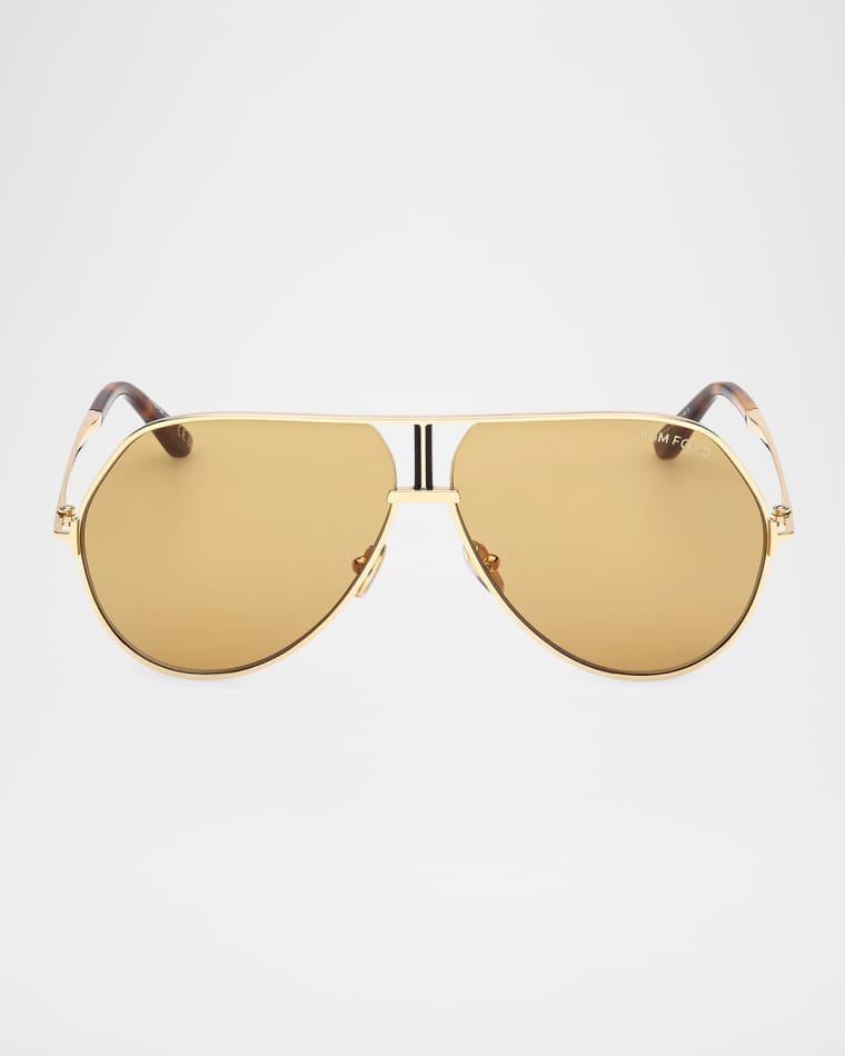 Men's Rickie-02 Metal Aviator Sunglasses by TOM FORD