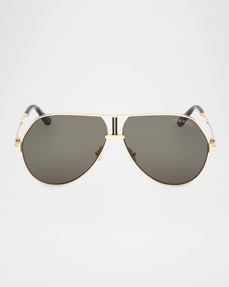 Men's Rickie-02 Metal Aviator Sunglasses by TOM FORD