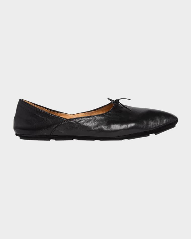 Men's Rudolf Leather Ballerina Flats by TOM FORD