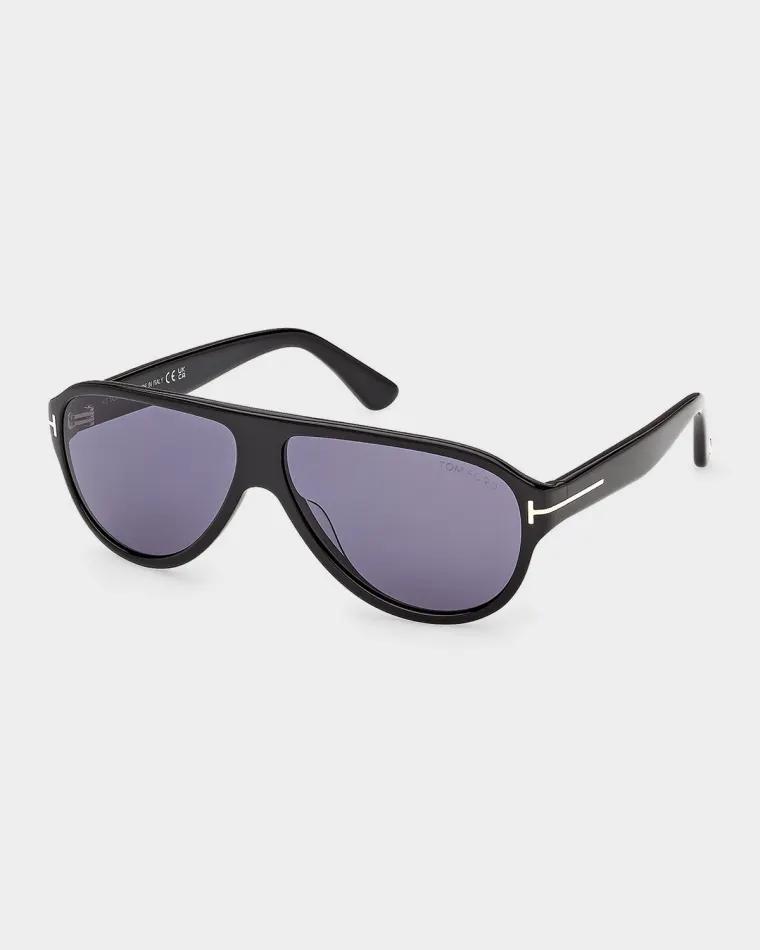 Men's Samuele 02 61mm Acetate Aviator Sunglasses by TOM FORD