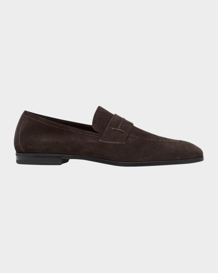 Men's Sean Suede Penny Loafers by TOM FORD