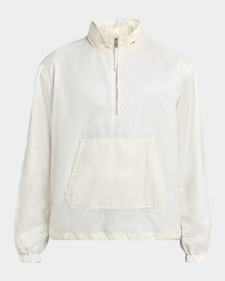 Men's Sheer Nylon Half-Zip Hoodie by TOM FORD