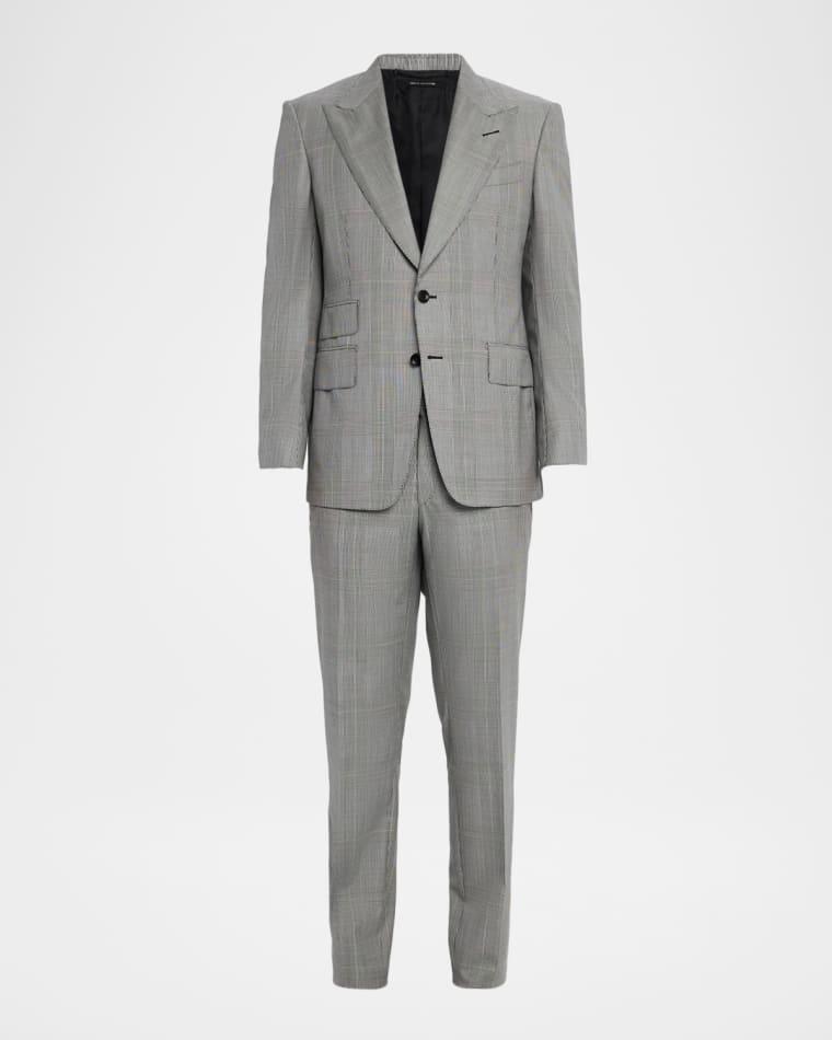 Men's Shelton Wool Prince of Wales Suit by TOM FORD