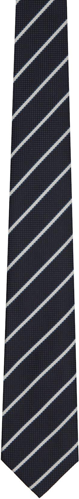 Navy Alternate Weave Regimental Tie by TOM FORD