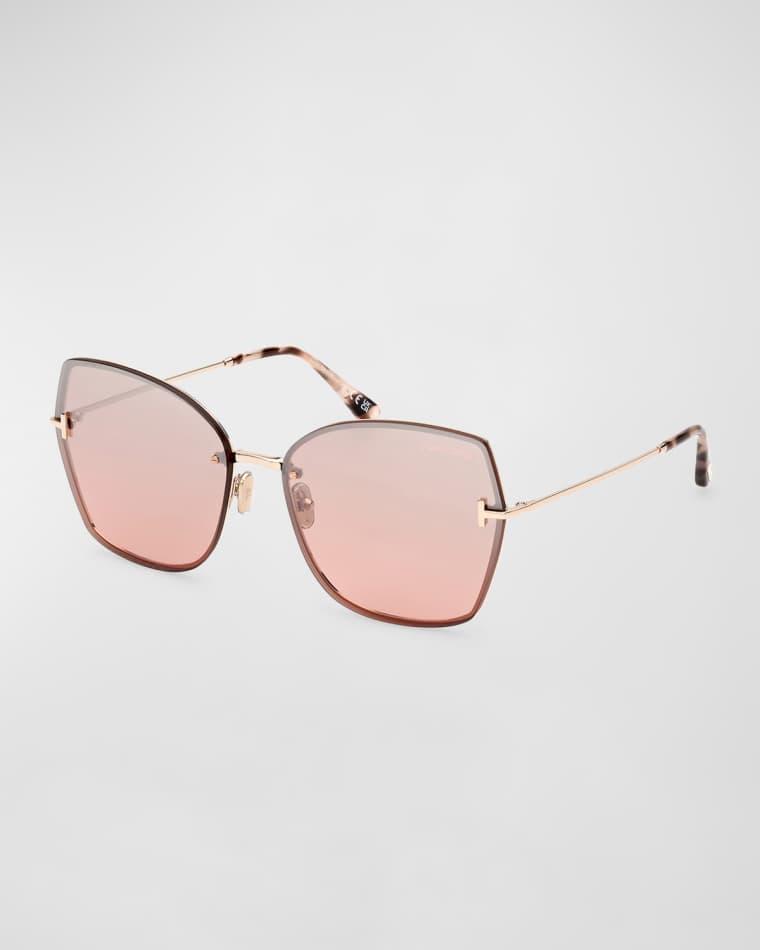 Nickie Metal Butterfly Sunglasses by TOM FORD