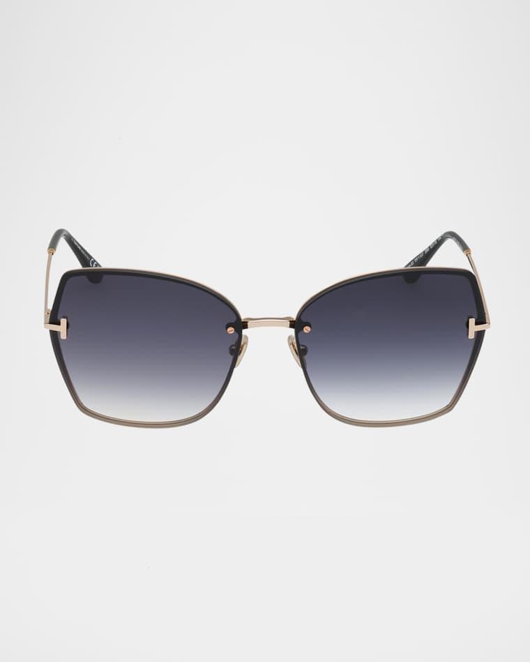 Nickie Metal Butterfly Sunglasses by TOM FORD