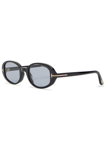 Oval-frame sunglasses by TOM FORD