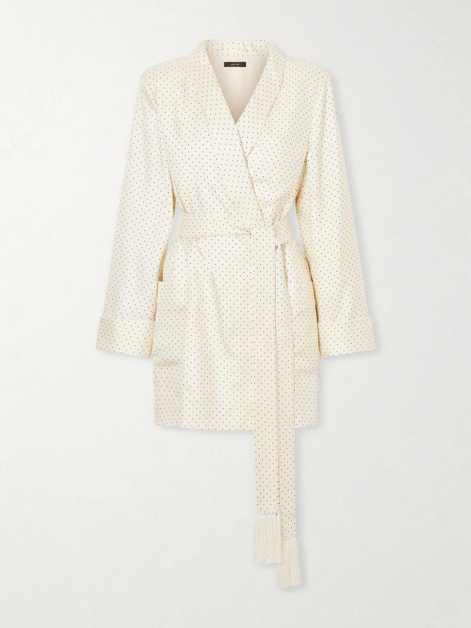 Polka-dot silk robe by TOM FORD