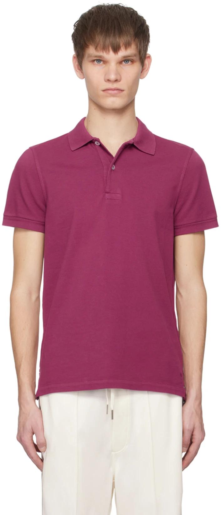 Purple Tennis Polo by TOM FORD