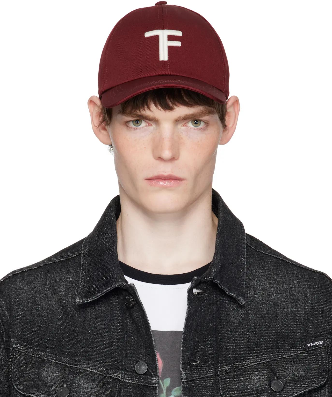 Red Brushed Cotton Cap by TOM FORD