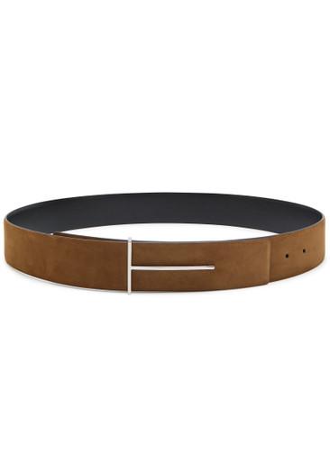 Reversible nubuck belt by TOM FORD