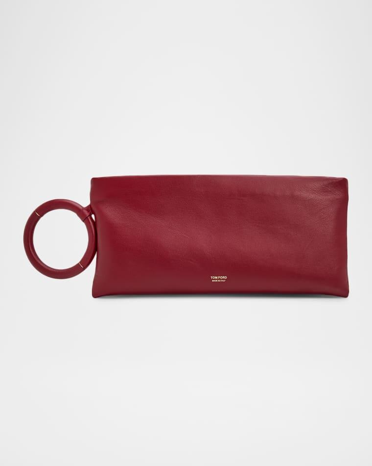 Ring Elongated Leather Clutch Bag by TOM FORD