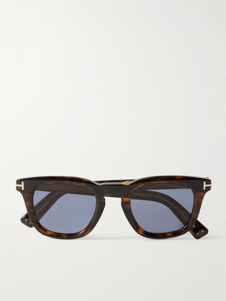 Round-Frame Tortoiseshell Acetate Sunglasses by TOM FORD
