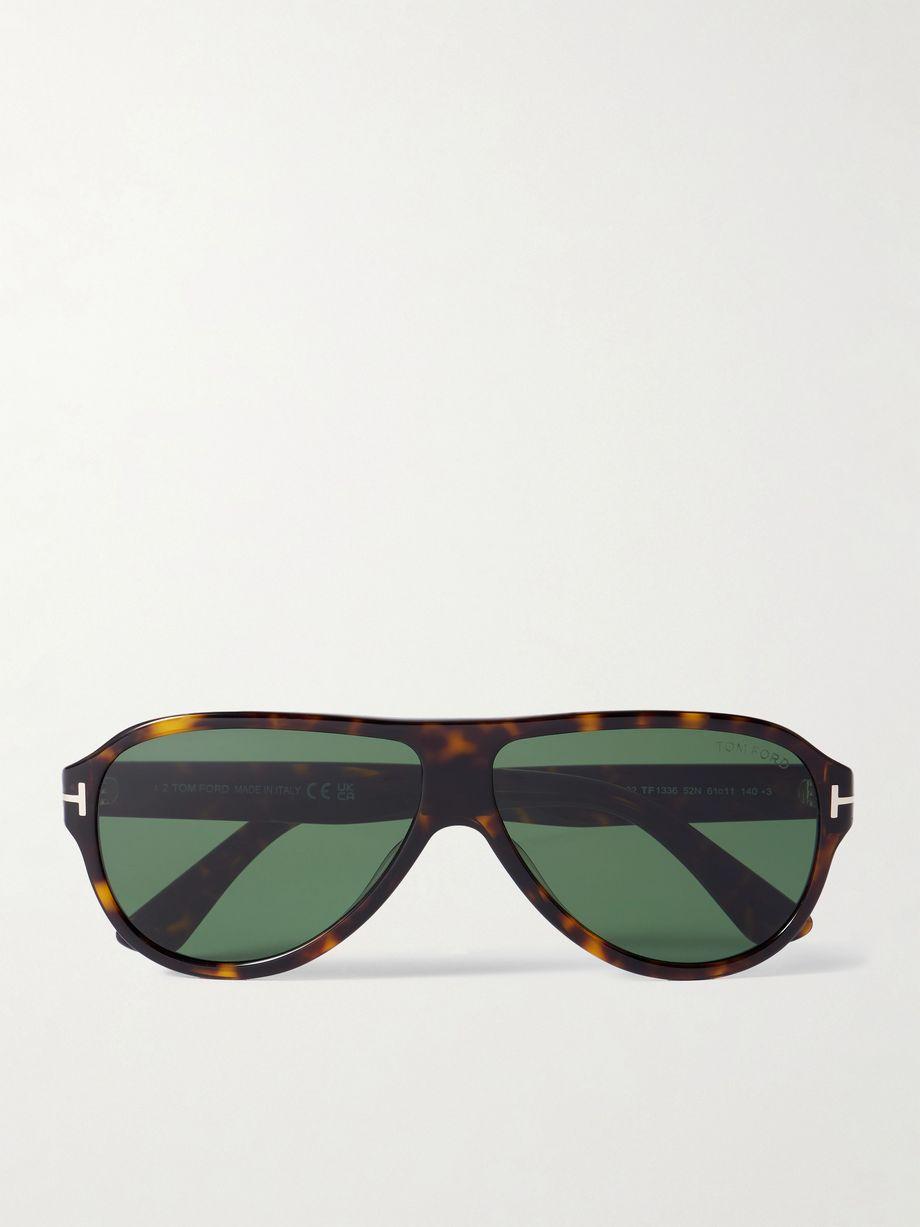 Samuele aviator-style tortoiseshell acetate sunglasses by TOM FORD