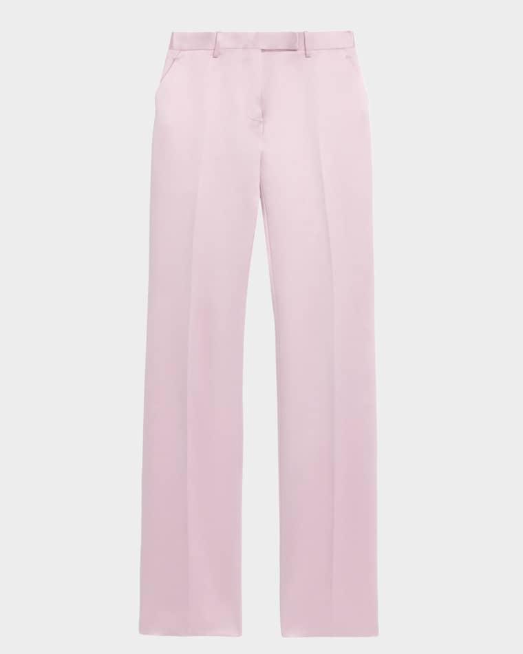Satin Straight-Leg Tailored Pants by TOM FORD