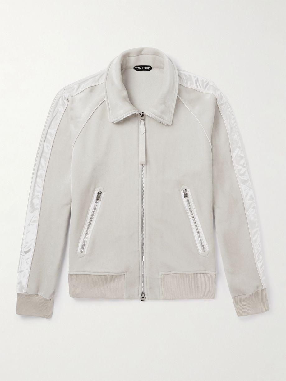 Satin-Trimmed Velvet Track Jacket by TOM FORD