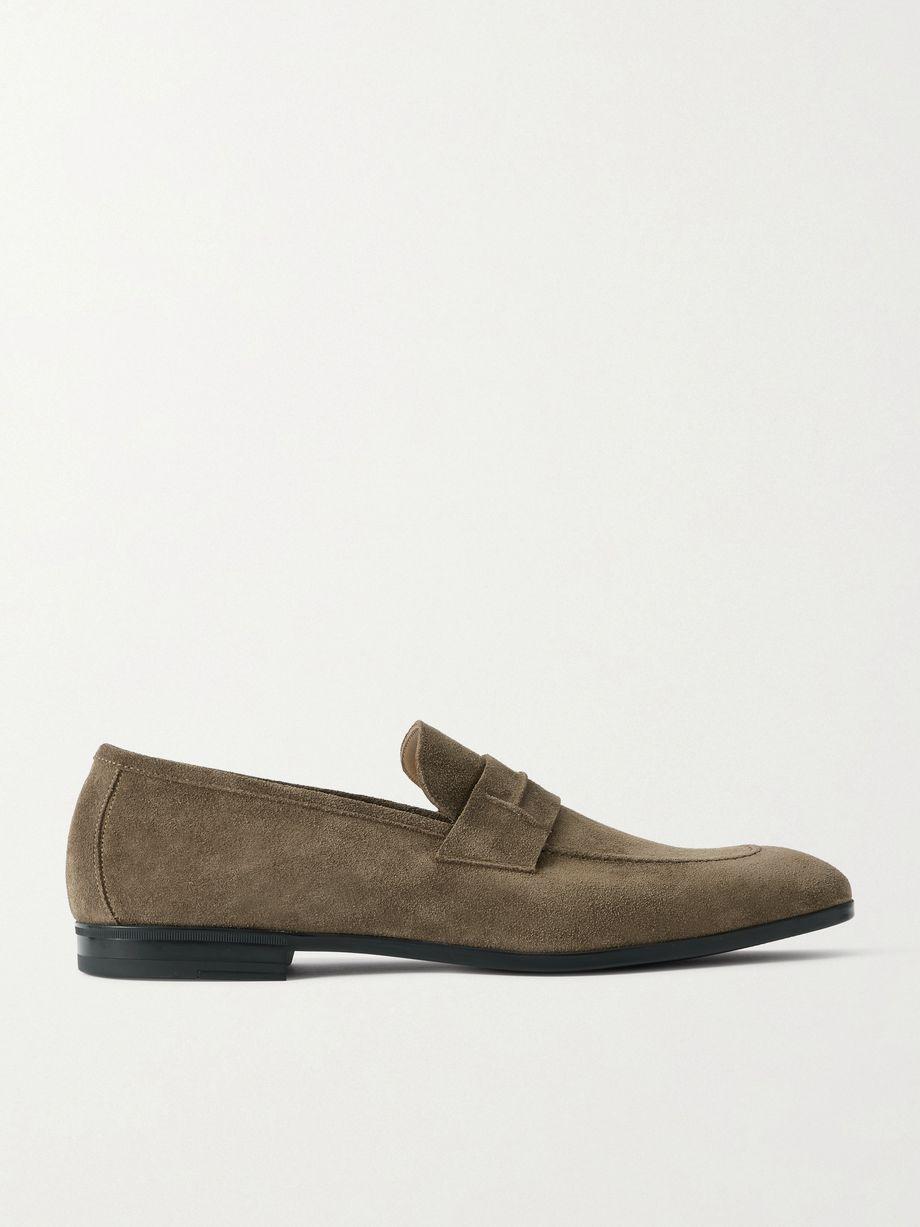 Sean Suede Penny Loafers by TOM FORD