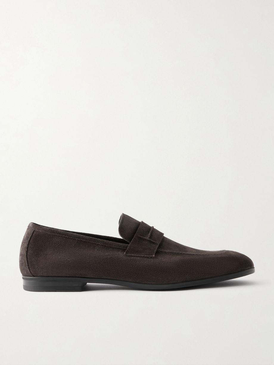 Sean Suede Penny Loafers by TOM FORD