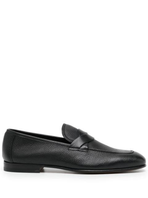 Sean twist-detail leather loafers by TOM FORD