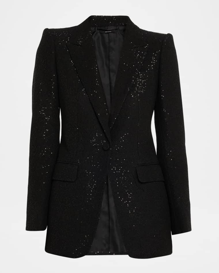 Sequined Single-Breasted Blazer Jacket by TOM FORD
